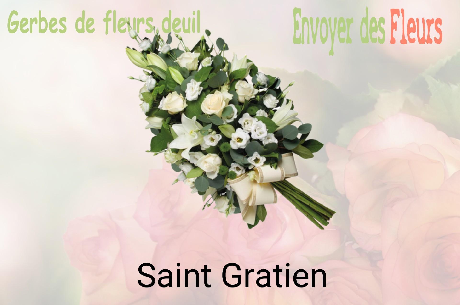 Gerbe de fleurs de deuil livrée à Saint-Gratien